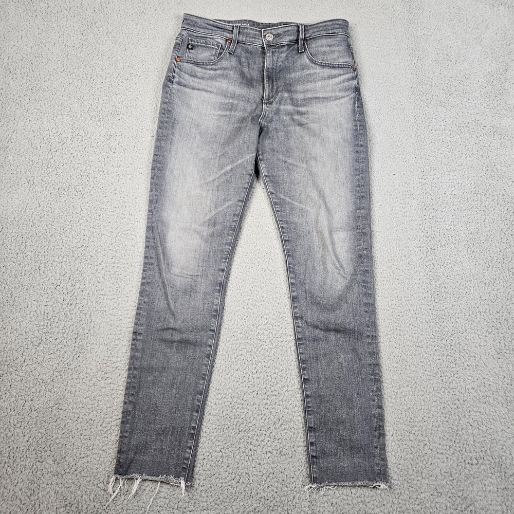AG FARRAH Skinny Ankle High-Rise Skinny Ankle Gray Jean Size 29R